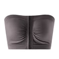 thumbnail image 7 of Vrotazzy Plus Size Front Closure Push Up Wireless Bra Racerback Bandeau Shirt Bust Seamless Daily Comfort, 7 of 7