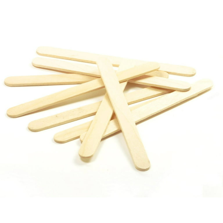 JINCHANG Natural Wood Craft Sticks, Popsicle Sticks for Crafts