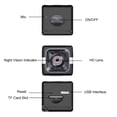 thumbnail image 4 of Mini Cámara De 1080P Y 12Mp, Cámara De Vídeo Full Hd, Detección De Movimiento De Audio De Visión Nocturna Para Bebé, Mascota, Oficina Al Aire Libre, Coche, Seguridad En El Hogar Monstrate AF000937-00, 4 of 6