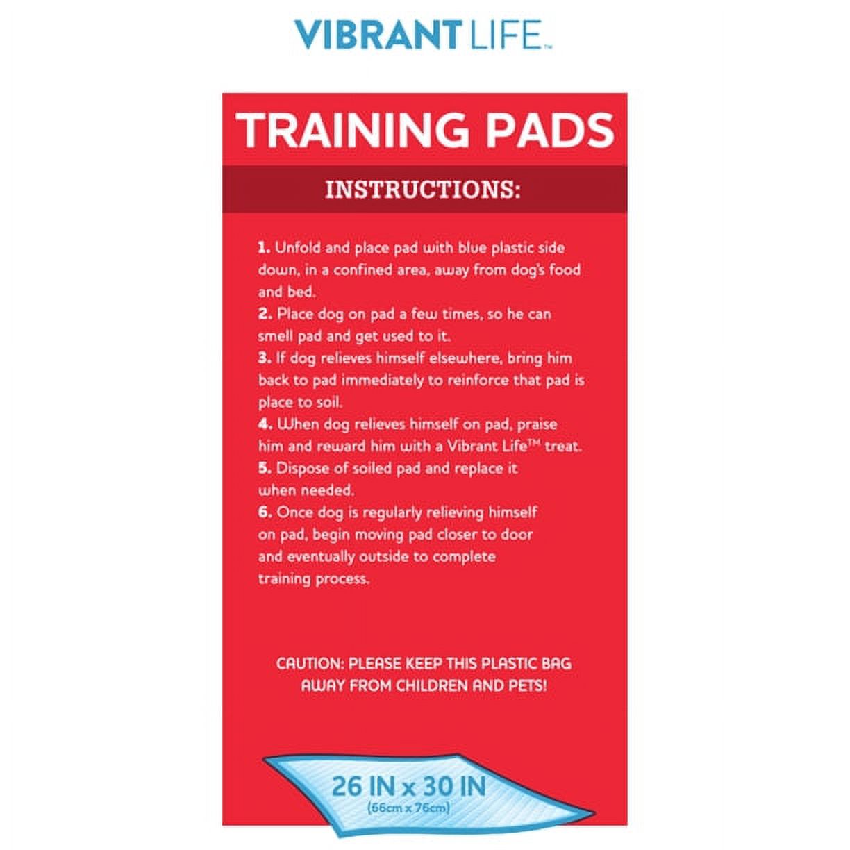 Vibrant Life X-Large Training Pads, 26" x 30", 30 Count photo 5