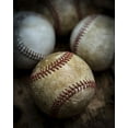 thumbnail image 2 of Fielding, Edward M. 15x18 Black Ornate Wood Framed with Double Matting Museum Art Print Titled - Old Baseball, 2 of 4