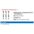 thumbnail image 2 of Ignition Coil Kit - Compatible with 2012 - 2018 BMW 640i 2013 2014 2015 2016 2017, 2 of 2