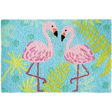 Flamingo Friends Jellybean Accent Washable Rug 20" x 30" JB-JHN001