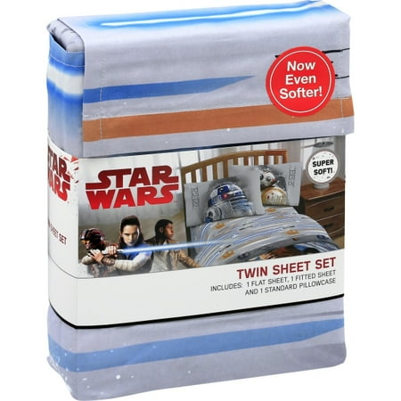Star Wars R2-D2 & BB-8 Robots 3 Piece Microfiber Sheet Set Twin Bed Sheets