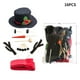 thumbnail image 4 of Juguetes Para Niño Conjunto de ropa navideña de muñeco de nieve con botones de madera, gorro, bufanda y tubo Juguetes Para Bebe 1 Año, 4 of 7