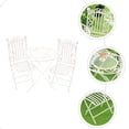 thumbnail image 4 of 1 Set of Miniature Table Chair Set Figurines Decorative Mini Furniture Statues Mini House Decor, 4 of 7