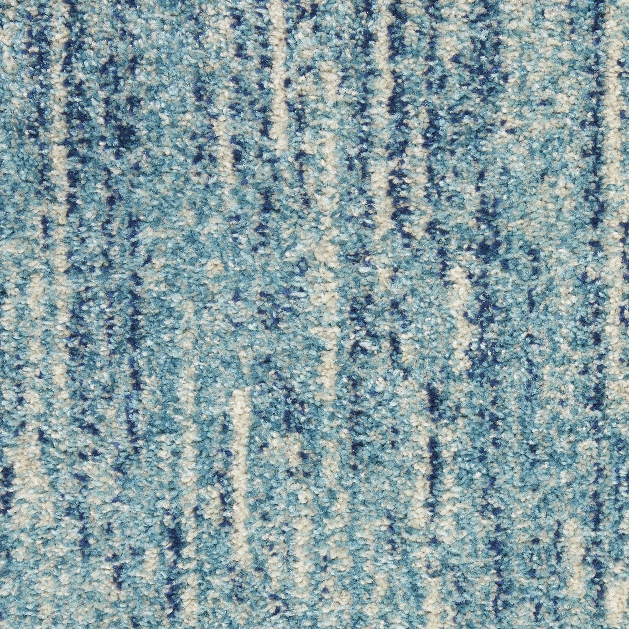 Nourison Passion Abstract Navy/Light Blue 5'3" x 7'3" Area Rug, (5x7)