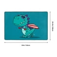 thumbnail image 2 of Shaggy Area Rug, Superhero Dinosaur Adventure Rugs for Living Room Bedroom Non Slip Door Mat Indoor Carpet Machine Washable Nursery Home Decor Floor Mats for Entryway 60x39in, 2 of 5