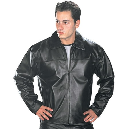 Via Spiga Leather Coat - USA Leather Mens Black Leather Jacket