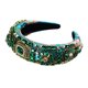 thumbnail image 2 of Diadema Sunnimix banda de pelo de las mujeres Cristal barroco verde, 2 of 7