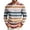 Orange, variant on GrmtClth Mens Shirts Classic Retro Horizontal Stripe Raglan Long Sleeve Crewneck Comfort All Day Casual Pullover Shirts Green S