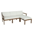 thumbnail image 6 of Harper & Bright Designs Acacia Wood Patio Conversation Set, 4 Pieces Outdoor Sectional Sofa Set with Coffee Table and Removable Cushion for Garden Backyard Patio and Poolside, Beige, 6 of 13