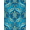 Blue Teal Gold, Pattern 3, variant on ODIKA Reef Coral Center Map Ocean Compass Border Vintage Turtle Nautical Refined for Playroom, Bedroom, Reading Nook, Pet Friendly & Kids Safe Play