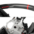 thumbnail image 6 of Ikon Motorsports Compatible with 10-14 Ford Mustang Matte CF+Alcantara Steering Wheel W/Red Stitch+Indicator, 6 of 6