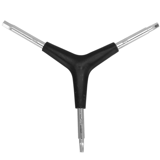 Llave hexagonal en forma de Y, llave hexagonal de 3 vías de acero inoxidable para reparación de bicicletas