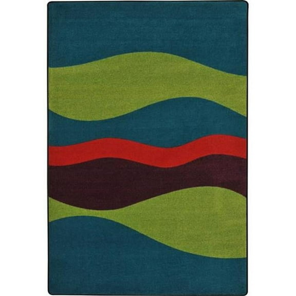 Flow Teen Area Rugs - 7 ft. 8 in. x 10 ft. 9 in. - Navy