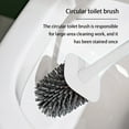thumbnail image 5 of RXIRUCGD 2 In 1 Silicone Toilet Brush and Holder Set, Flexible Toilet Bowl Brush Head with Two Type Silicone Brush for Bathroom Every Corner Of The Toilet, 5 of 6