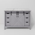 thumbnail image 5 of Marsyas 48 in W x 22 in D Dark Grey Bath Vanity and Carrara Marble Countertop, 5 of 10