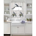 thumbnail image 3 of Teal Coastal Swag Curtains for Living Room/Bedroom Windows, Sea Turtle Nautical Beach Ocean Vintage Kitchen Curtains and Valances Set 36 Inch Length, Light Filtering Swags Valance Curtain Panels, 3 of 5