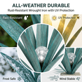 thumbnail image 4 of Lumiartisan Outdoor Metal Agave Plant 35cm/13.8" Iron Garden Decor No Assembly, 4 of 8
