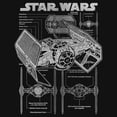thumbnail image 2 of Girls Star Wars TIE Fighter Schematic T Shirt, 2 of 4