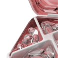 thumbnail image 3 of Portable Medicine L Case Silicone Stainless Steel High Density Travel Medicine Case for Vitamin Medicine Red, 3 of 5