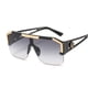 thumbnail image 4 of Gafas De Sol cuadradas para hombre y mujer, lentes De Sol con montura De gran tamaño, a la moda, De diseñador De marca, clásicas, sin montura, 4 of 4