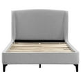 thumbnail image 2 of Mosby Upholstered Eastern King Wingback Bed Grey, 2 of 2