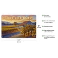 thumbnail image 2 of Dry Creek Valley Wineries - Along Dry Creek Road - California Vineyards Wine Country Art by Kerne Erickson - 8 x 12 inch Vintage Metal Tin Sign, 2 of 4