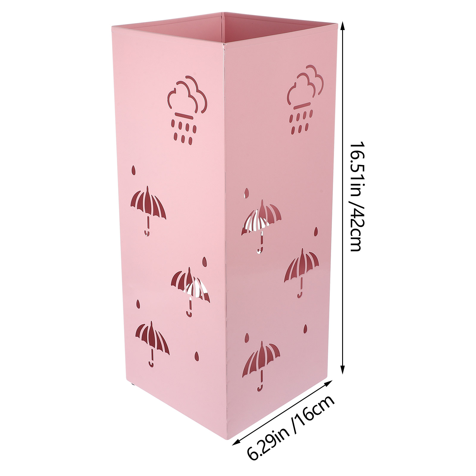 MLINS  Umbrella Storage Bucket Deck Clamp Holder for Entryway Pink