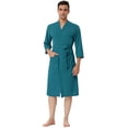 thumbnail image 1 of Albornoz tipo gofre Lars Amadeus para Hombre Verde XS, 1 of 5