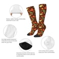 thumbnail image 3 of Fotbe Autumn Leaves Calcetas Divertidas Estampadas para Hombre y Mujer, Calcetas de Algodón hasta la Rodilla para Caminar, Correr, Enfermería y Embarazo, 3 of 6