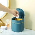 thumbnail image 3 of jifeng Mini Desktop Trash Can Garbage Basket Dustbin Home Beside Tabletop Blue, 3 of 9