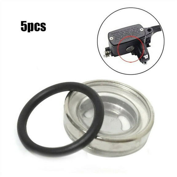 5pcs 18mm Motorcycle Bike Brake Master Cylinder Reservoir Sight Glass Len Gasket