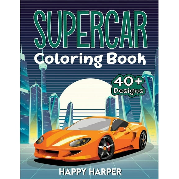 Supercar Coloring, (Paperback)
