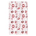 thumbnail image 1 of Fotbe Red Lips Toalla Premium con Patrón, Toalla de Microfibra de Secado Rápido, Ligera y Altamente Absorbente (27.5x16in), Ideal para Uso Diario, 1 of 6