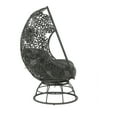 thumbnail image 3 of ACME Hikre Patio Lounge Chair and Side Table in Charcoal and Black, 3 of 7