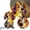 L, variant on Corgi Dog Night Light and Pug Lamp - Stained Resin LED Table Lamp with Warm Glow - USB Powered Pet Themed Bedside Lamp for Dog Lovers - Cute Desktop Decor & Gift Idea, Vintage Animal Home Decor