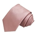 thumbnail image 2 of Men's Business Formal Wear Tie Fashion Business 8cm Dress Shirt Solid Polyester Hand Tie Pink, 2 of 5