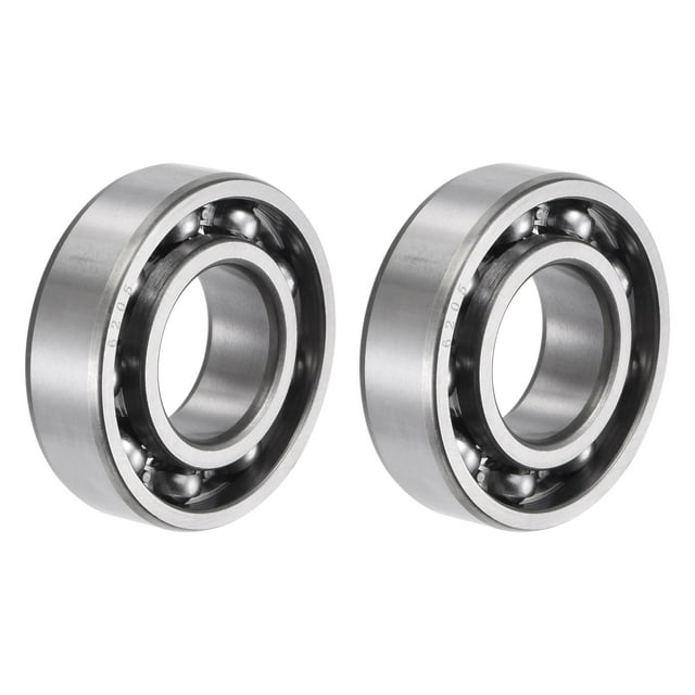 Unique Bargains Roulements à Billes Rainure Profonde 25x52x15mm 6205 Type Ouvert Acier Chromé 2 Pack