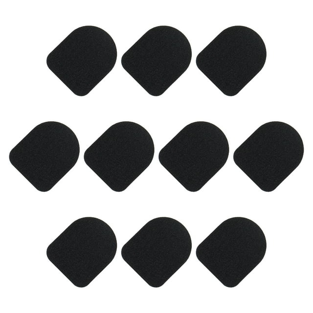 Uxcell Guantes Adhesivo para Pantalla Táctil Ultra Alta Sensibilidad Fibra de Carbono Ultra Fina Adhesivos Negros, Paquete de 30
