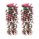 thumbnail image 2 of Decoración del hogar, decoración de habitaciones, paquete de 2 lirios artificiales de ratán, cesta colgante de pared, flores decorativas para interiores y exteriores, ideal para decorar bodas en inter, 2 of 6