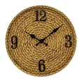 thumbnail image 4 of Outdoor Wall Clock Resin Waterproof Wall Clock Imitation Rattan Clock Decorative, 4 of 8