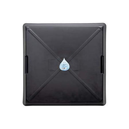 WirthCo 40092 Funnel King Drip Tray - Black Plastic 22 x 22 x 1.5 Inches - Perfect for Catching Spills or Leaks from Mini Fridges, Air Conditioners, Automotive, and Machinery