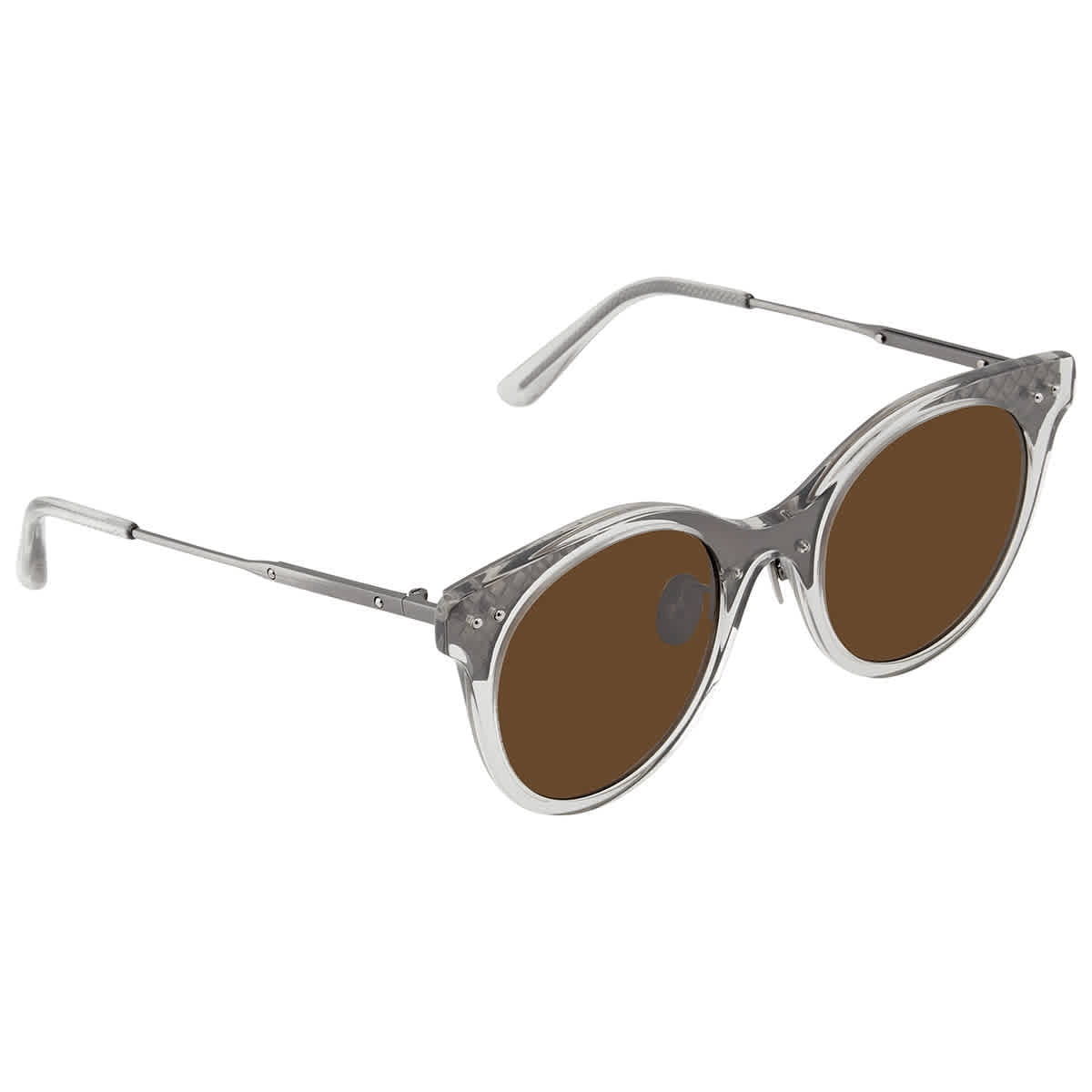 Bottega Veneta Cat Eye Sunglasses BV0143S 002 BOTTEGA VENETA BV0143S 002 Grey Cat Eye Full Rim Womens  main image 2