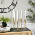 thumbnail image 2 of Northlight Modern 8 Taper Candle Holder Candelabra - 11" - Matte Gold Finish, 2 of 7