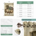 thumbnail image 6 of Vintage Farmhouse Balloon Curtains 63 Inch Length for Living Room/Bedroom, Retro Country Boots Flowers Leaf Book Rod Pocket Privacy Door Curtains Decorative Tie Up Shade for Window 52"x63", 6 of 8