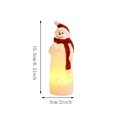 thumbnail image 3 of WWV Christmas LED Figurine Table Lamp Soft Glow Holiday Desktop Decor Indoor Mantel Shelf Festive Ornament Gift for Family Friends Christmas Decoration Lovers, 3 of 7