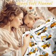 thumbnail image 4 of Excavators Blanket Cartoon Cars Construction Tractor Flannel Lightweight Blankets Quilt Plush Fleece Soft Bedding Throw Blanket for Couch and Bed 50"x40" for Kids, 4 of 6
