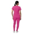 thumbnail image 2 of Adar Pro Modern Athletic Scrub Set For Women - Modern V-Neck Scrub Top & Yoga Jogger Scrub Pants, 2 of 7